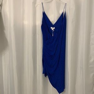 Royal blue Leopard dress